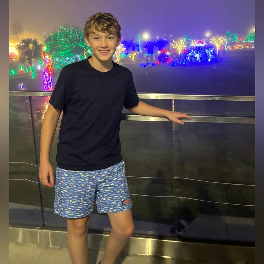 Vineyard Vines Fish Pattern Swim Trunks